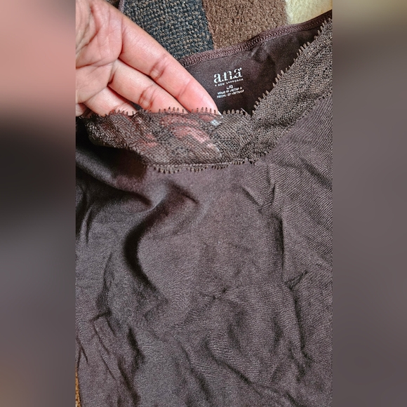 Brown Y2k Lace Cami Top - Picture 2 of 4